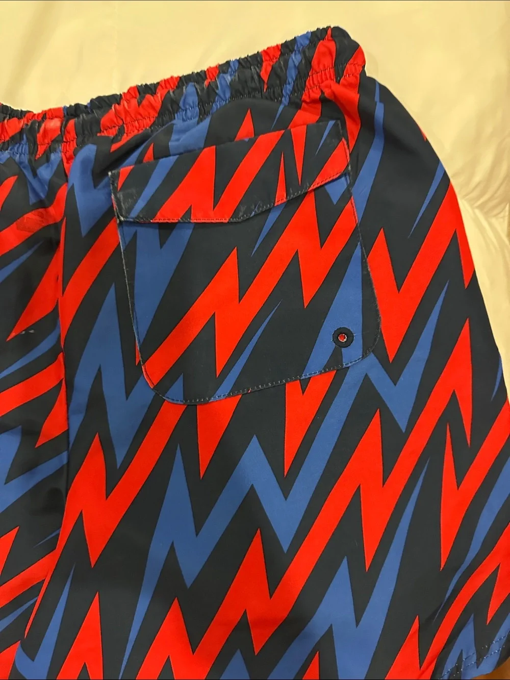 DSG Red & Blue Zigzag Kids Shorts